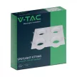 V-TAC Led 4 x GU10 Spot Keret Négyzet Alakú Fehér - 23003