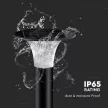 V-TAC LED Napelemes (Solar) álló lámpa 15W - 6000K + 4000K - fekete - 23006