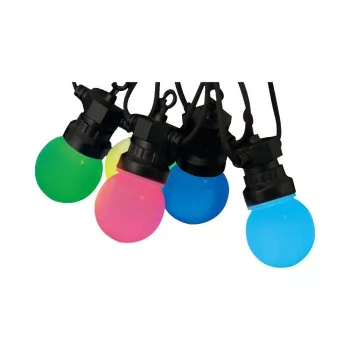   V-TAC 15 X 0.5W LED FÉNYFÜZÉR 15M 15 IZZÓ EU RGB+TÁVIRÁNYÍTÓ - 23159