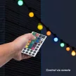 V-TAC 15 X 0.5W LED FÉNYFÜZÉR 15M 15 IZZÓ EU RGB+TÁVIRÁNYÍTÓ - 23159