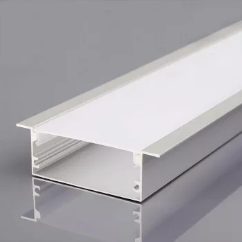   V-TAC Alumínium profil - Süllyeszhető - Tejfehér fedlappal 2000 x 50 x 20 mm - 23179