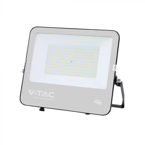 V-TAC 150W LED reflektor 115° 4000K 135LM/W fekete házas (CREE Chip) 1M hosszú vezetékkel - 232016