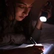 V-TAC 10W LED zseblámpa, tölthető fekete házas IP54  - 23338