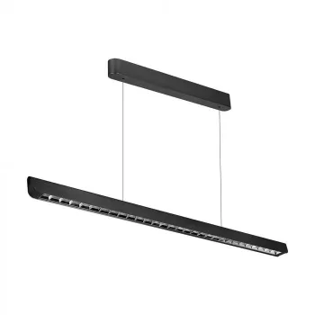   V-TAC Függeszthető lineáris LED lámpa 36W 3in1 Fekete (Samsung chip) Lencsés - 23341