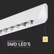 V-TAC Függeszthető lineáris LED lámpa 36W 3in1 Fehér (Samsung chip) Lencsés - 23342