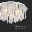 V-TAC LED Kristály csillár 9*E14 Foglalat - 23360