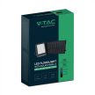 V-TAC 15W LED napelemes (SOLAR) reflektor távirányítóval 120° 4000K fekete házas  - 23439