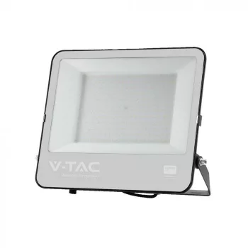   V-TAC 200W LED reflektor 115° 6500K fekete házas, szürke matt üveggel , 1 m hosszú vezetékkel (Samsung Chip) -23444