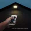 V-TAC LED reflektor 50W RGB + 6500K infra távirányítóval 115° fekete házas - 23463