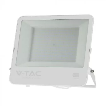   V-TAC 200W LED reflektor 115° 6500K fehér házas, fehér matt üveggel , 1 m hosszú vezetékkel (Samsung Chip) -23603
