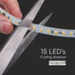 V-TAC futófény LED szalag (23610-es vezérlővel működik) SMD2835 120LED/M 10W/M 800lm/M 24V IP20 4000K - 23608
