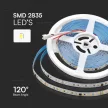 V-TAC futófény LED szalag (23610-es vezérlővel működik) SMD2835 120LED/M 10W/M 800lm/M 24V IP20 6500K - 23609
