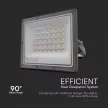 V-TAC 50W LED reflektor CCT 3in1 Szürke házas - 23614