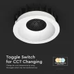 V-TAC Led beépíthető mélysugárzó COB -Méhsejt kialakítású 12W 3in1 - 23672