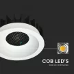 V-TAC Led beépíthető mélysugárzó COB -Méhsejt kialakítású 24W 3in1 - 23676