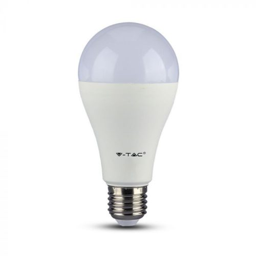V-TAC LED lámpa vészvilágító funkcióval, készenléti akkumulátorral E27 A70 9W 200° 6400K gömb (Samsung Chip) - 2373