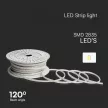 V-TAC LED szalag SMD2835 121LED/M 10.5W/M 220V IP65 Kék 50M/Tekercs - 23731
