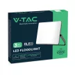 V-TAC 100W LED reflektor CCT 3in1 Fekete házas, tejüveg búra - 23767