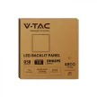 V-TAC Backlit LED panel 40W 600 x 600 mm PHILIPS DRIVER 120LM/W 6500K - 23823
