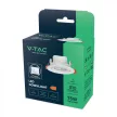 V-TAC Süllyeszthető és dönthető kör alakú MINI LED panel 7W CCT - 23837