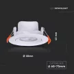 V-TAC Süllyeszthető és dönthető kör alakú MINI LED panel 7W CCT - 23837