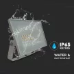 V-TAC 10W LED reflektor 110° 4000K fehér házas - 23971