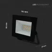 V-TAC 10W LED reflektor 110° 6500K fekete házas - 23974