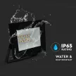 V-TAC 10W LED reflektor 110° 6500K fekete házas - 23974