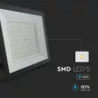 V-TAC 100W LED reflektor 110° 4000K fekete házas - 23980
