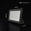 V-TAC 30W LED reflektor 110° 6500K fekete házas - 23994