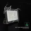 V-TAC 30W LED reflektor 110° 6500K fekete házas - 23994