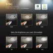 V-TAC LED dizájn lámpa - dimmelhető - 50W 3in1- fehér-fekete - 24136