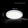 V-TAC LED mennyezeti lámpa - dimmelhető - 36W 3in1- fehér - 24139