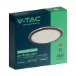 V-TAC LED dizájn lámpa - dimmelhető - 36W 3in1- fahatású kerettel - 24140