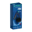 V-TAC 3W LED Fali olvasó lámpa kapcsolóval, fekete 3000K - 241506