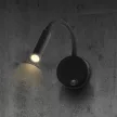 V-TAC 3W LED Fali olvasó lámpa kapcsolóval, fekete 3000K - 241506