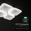 V-TAC 70W Dekoratív mennyezeti LED lámpa távirányítóval 3in1  - 24174