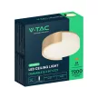 V-TAC Smart Dekoratív mennyezeti LED lámpa távirányítóval 63W 3in1 arany  - 24193