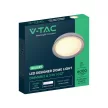 V-TAC 30W / 60W / 30W mennyezeti lámpa, távirányítható, dimmelhető fekete - 24197