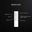 V-TAC 30W / 60W / 30W mennyezeti lámpa, távirányítható, dimmelhető fekete - 24197