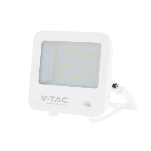 V-TAC 50W LED reflektor 4000K 135LM/W Fehér házas, Szürke matt üveggel (CREE Chip) - 242086