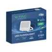 V-TAC 50W LED reflektor 4000K 135LM/W Fehér házas, Szürke matt üveggel (CREE Chip) - 242086