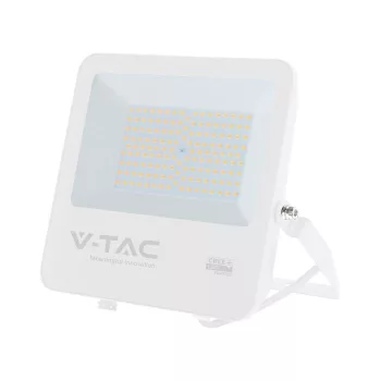  V-TAC 100W LED reflektor 115° 4000K 135LM/W fehér házas (CREE Chip) 1M hosszú vezetékkel - 242106