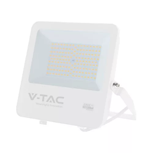 V-TAC 100W LED reflektor 115° 6500K 135LM/W fehér házas (CREE Chip) 1M hosszú vezetékkel - 242116