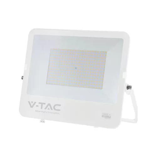 V-TAC 200W LED reflektor 115° 4000K 135LM/W fehér házas (CREE Chip) 1M hosszú vezetékkel - 242126