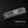 V-TAC LED Fémházas szerelhető SLIM tápegység 75W 3.1A 24V IP20 - 24237
