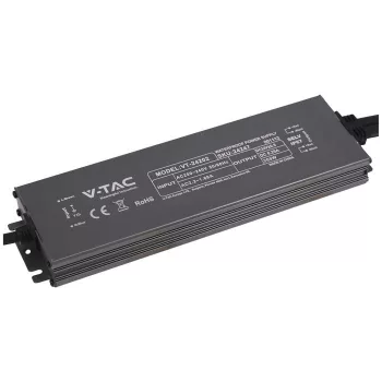   V-TAC LED Fémházas szerelhető vízálló tápegység 200W 8.25A 24V IP67 - 24247