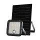 V-TAC 30W LED napelemes (SOLAR), mozgásérzékelős reflektor távirányítóval 120° 4000K-6000K - Fekete házas  - 24277