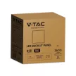 V-TAC Backlit LED panel 20W 180lm/W 595 x 595 mm 4000K - 24280