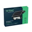 V-TAC 7W Mozgásérzékelős LED napelemes (SOLAR) reflektor 120° 3 az 1-ben (CCT) fekete házas  - 24341
